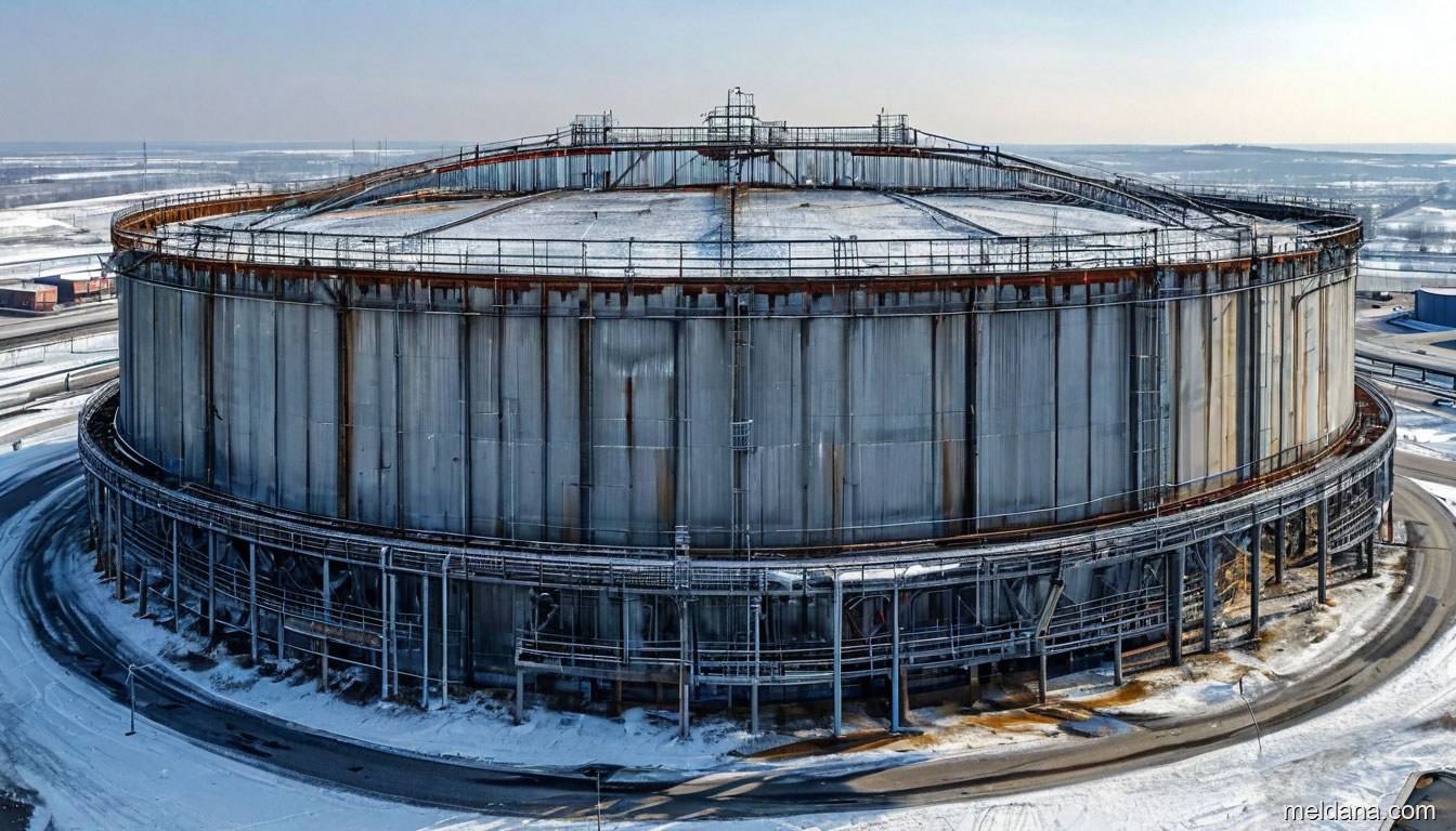 Антидроновая защита резервуара РВС-50000 Нягань — ЗОК ЗАСЛОН по СП 542